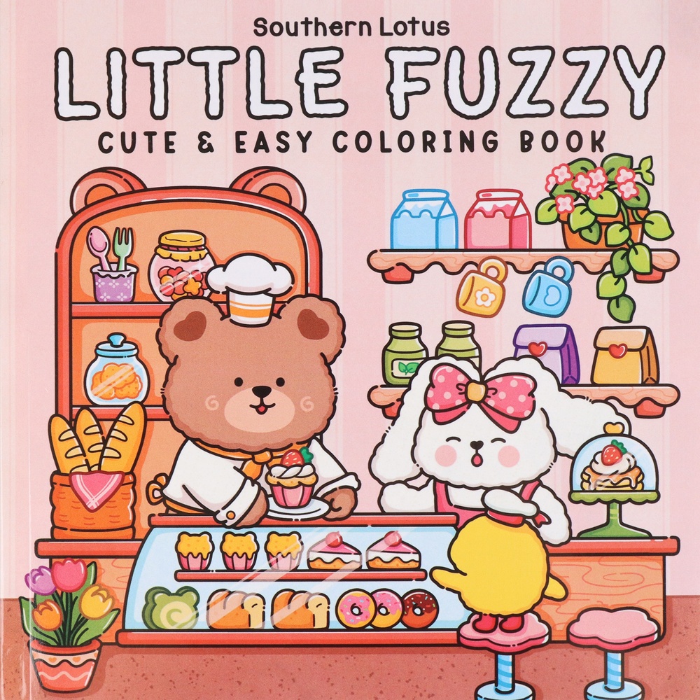 Cute Bear Bakery Theme Colorin - Food And Snacks Coloring Book Bold And Easy incelemesi ve fiyatı