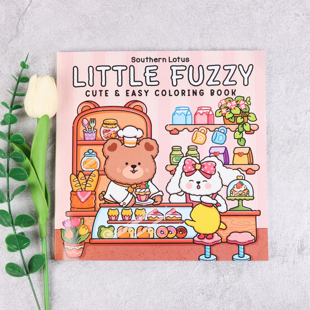 Cute Bear Bakery Theme Colorin - Food And Snacks Coloring Book Bold And Easy incelemesi ve fiyatı