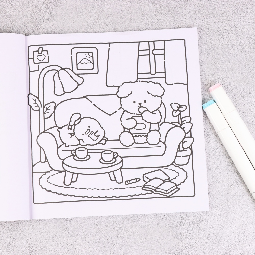 Cute Bear Bakery Theme Colorin - Food And Snacks Coloring Book Bold And Easy incelemesi ve fiyatı