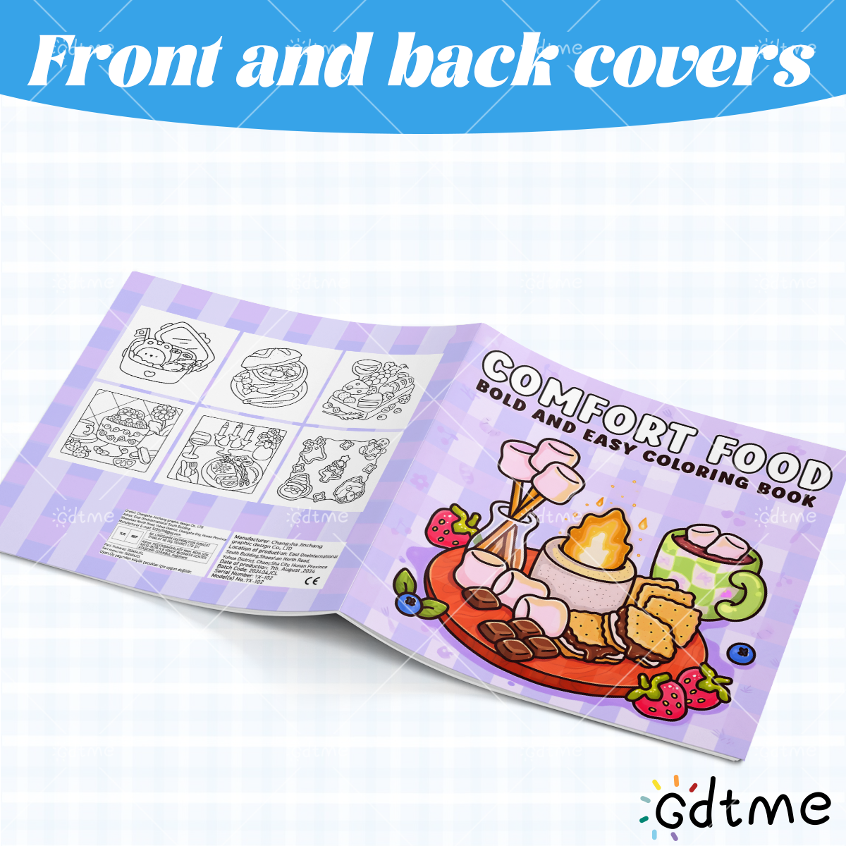 COMFORT FOOD BOLD AND EASY 24  - Food And Snacks Coloring Book Bold And Easy incelemesi ve fiyatı