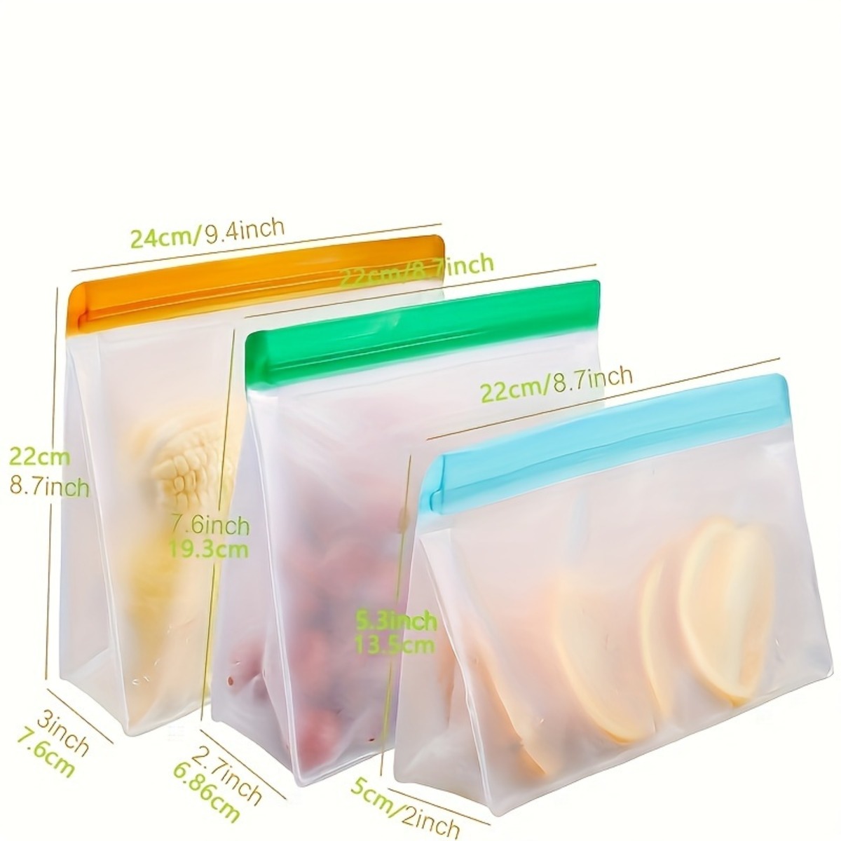 3Pcs Reusable Airtight Leakpro - Homemade Food Snacks incelemesi ve fiyatı