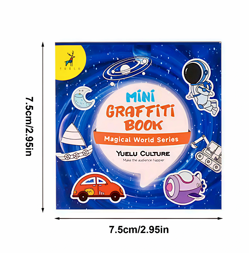 50Sheets Mini Graffiti Noteboo - Food And Snacks Coloring Book Bold And Easy incelemesi ve fiyatı