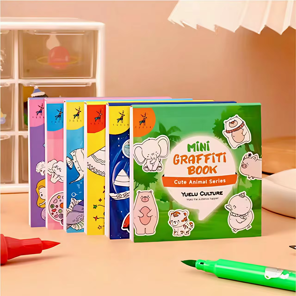 50Sheets Mini Graffiti Noteboo - Food And Snacks Coloring Book Bold And Easy incelemesi ve fiyatı