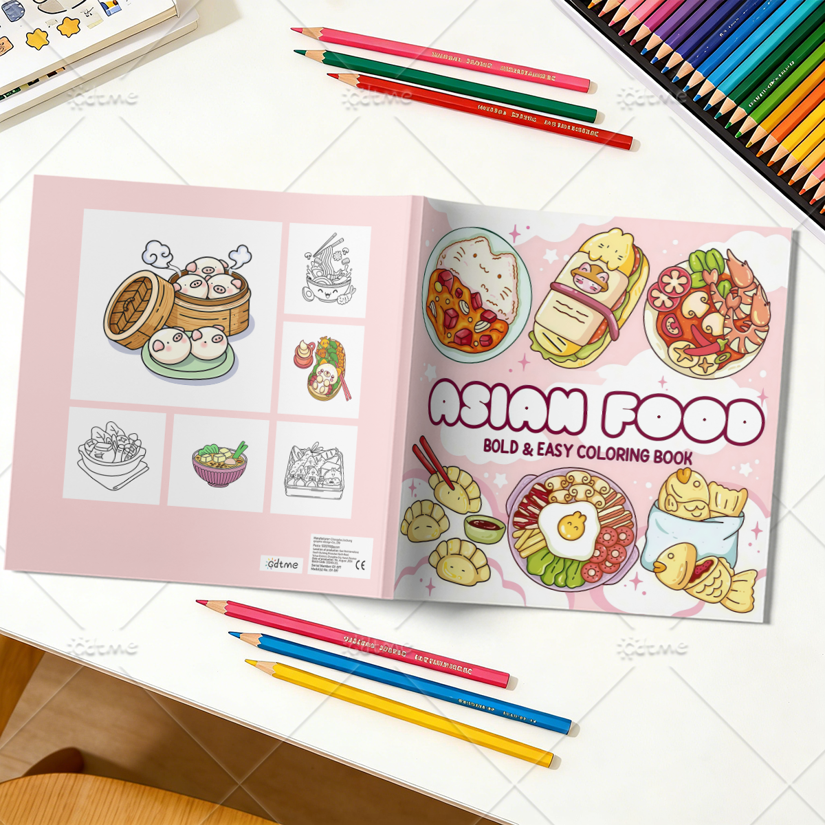 ASIAN Food Bold-easy Patterns  - Food And Snacks Coloring Book Bold And Easy incelemesi ve fiyatı