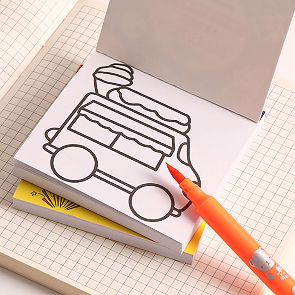 50 sheets Cartoon Paper Colori - Food And Snacks Coloring Book Bold And Easy incelemesi ve fiyatı