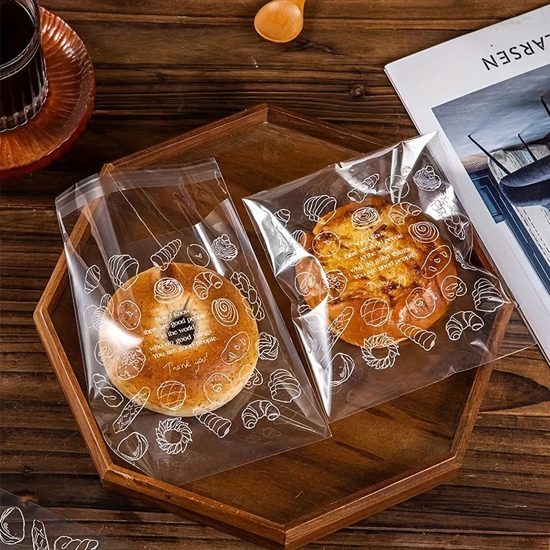 50Pcs Clear Self-Sealing Bread - Homemade Food Snacks incelemesi ve fiyatı