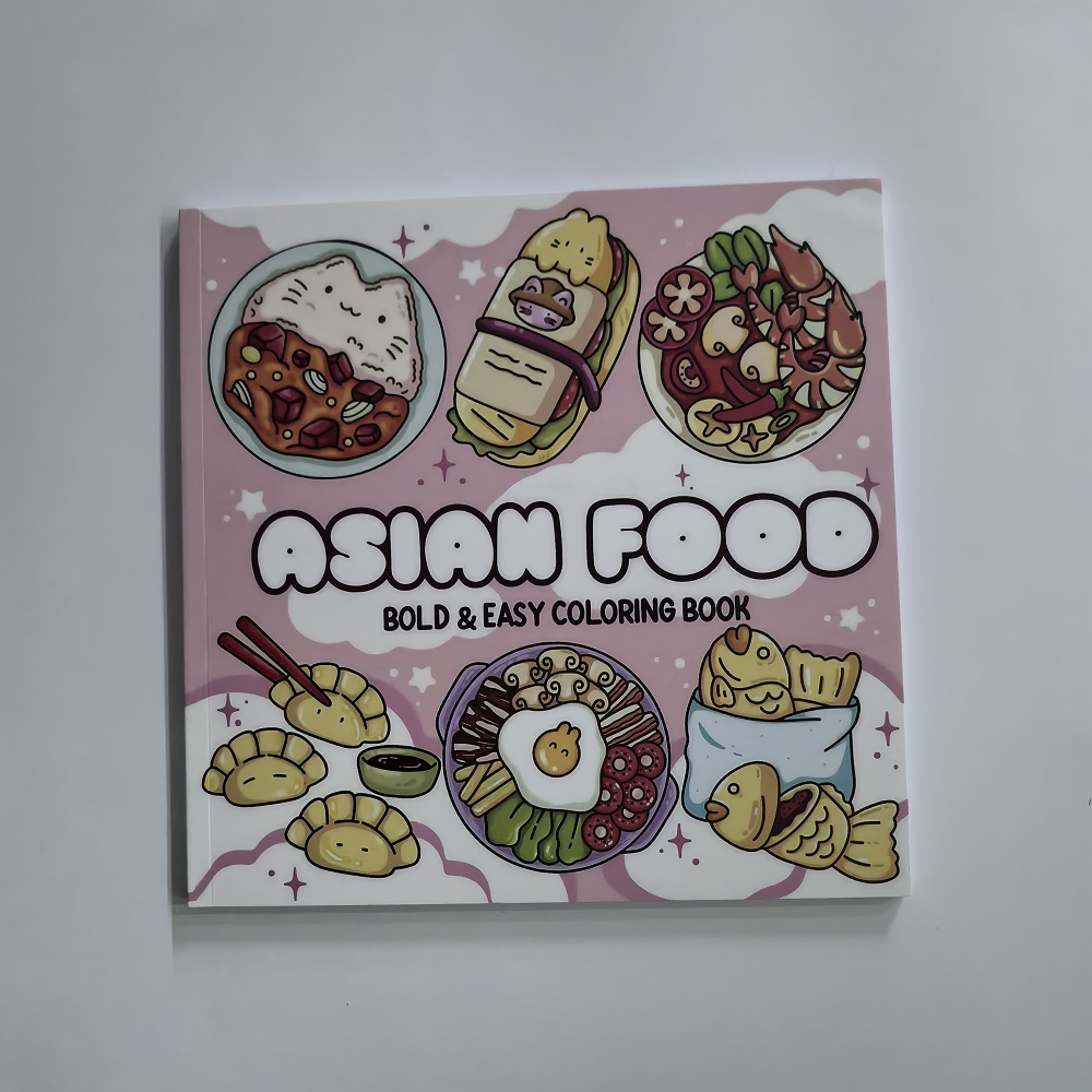 Asian Food Easy-bold Coloring  - Food And Snacks Coloring Book Bold And Easy incelemesi ve fiyatı
