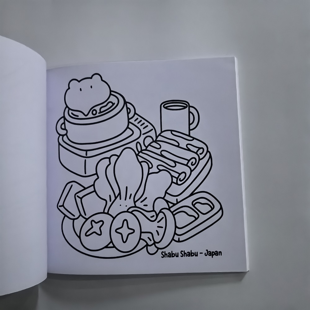 Asian Food Easy-bold Coloring  - Food And Snacks Coloring Book Bold And Easy incelemesi ve fiyatı