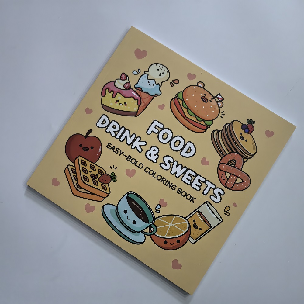 Food Drink & Sweets Easy-bold  - Food And Snacks Coloring Book Bold And Easy incelemesi ve fiyatı